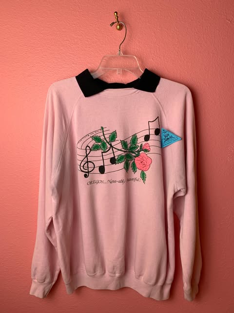Vintage pink sweatshirt from The Urban Eccentric